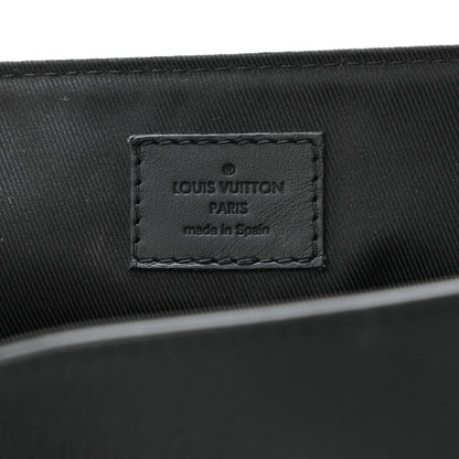 Louis Vuitton Calfskin Aerogram Messenger Black 6 of 10