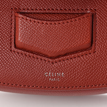 Celine Grained Calfskin Small Trotteur Rust 7 of 10