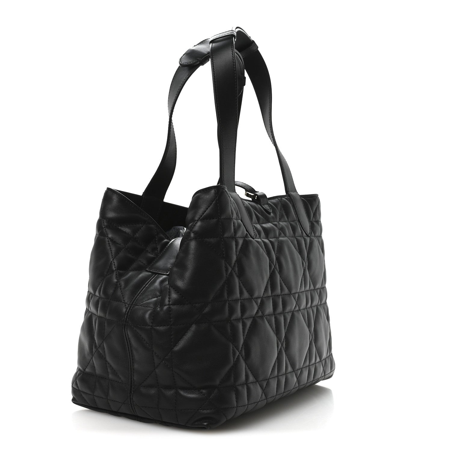 Christian Dior Calfskin Macrocannage Medium Toujours Black 4 of 12
