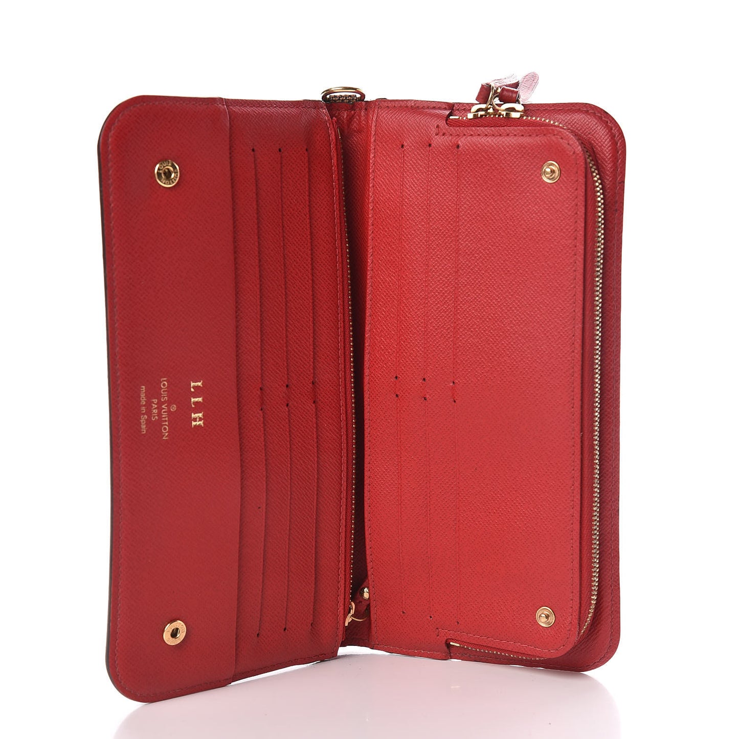 Damier Ebene Insolite Wallet Red