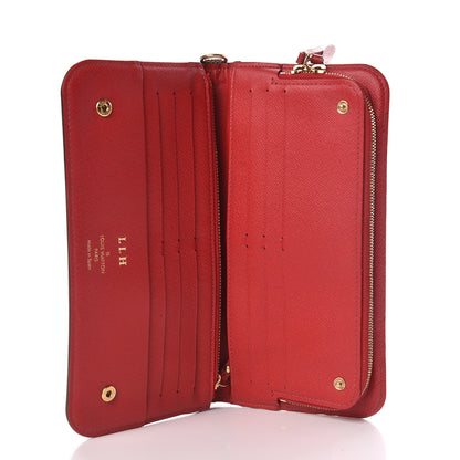 Louis Vuitton Damier Ebene Insolite Wallet Red 5 of 9