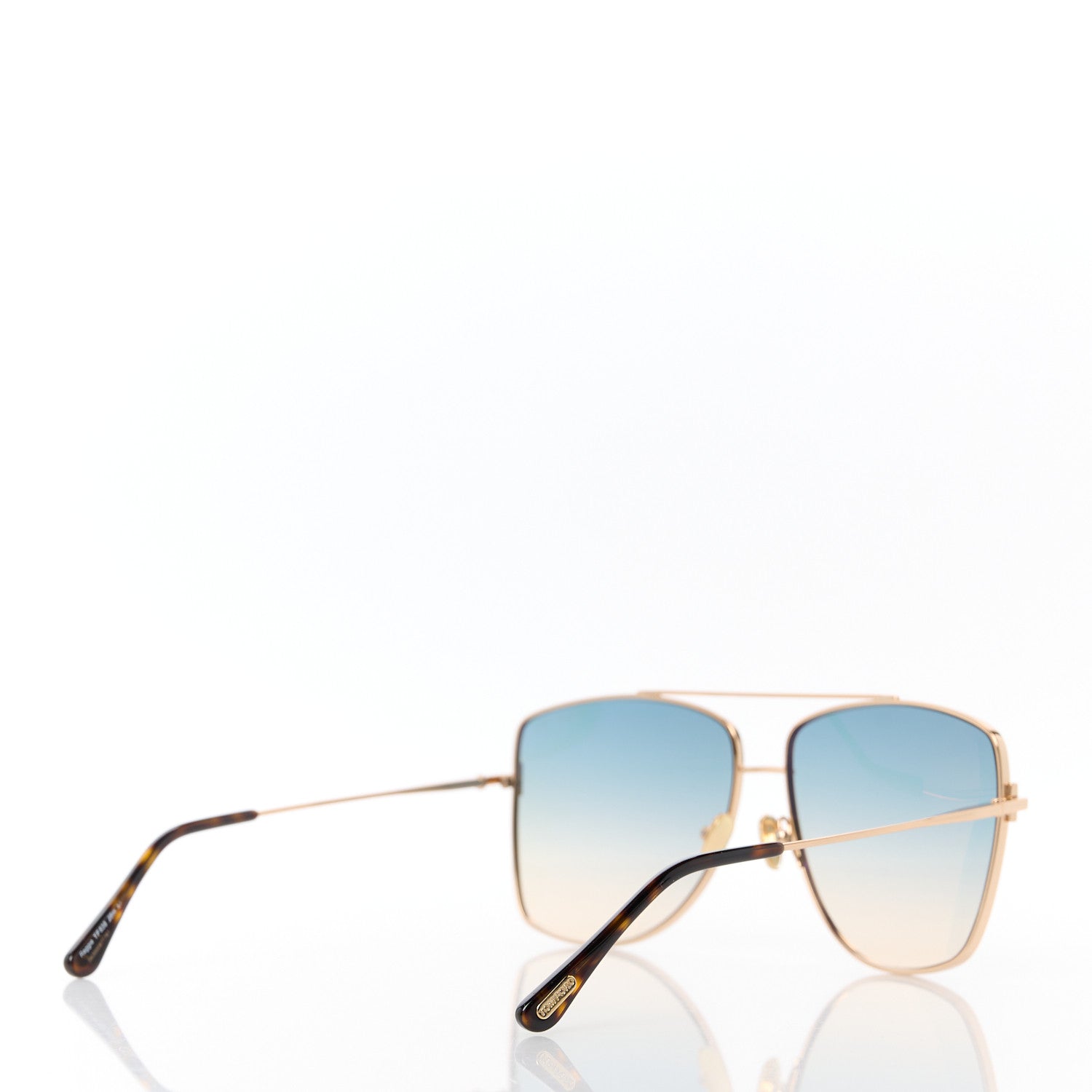 Tom Ford Reggie Aviator Sunglasses TF838 Shiny Rose Gold 4 of 8
