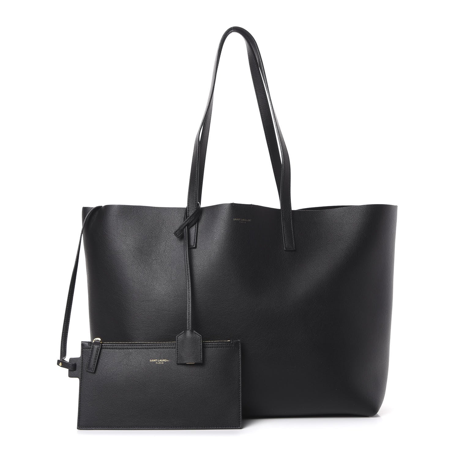 Saint Laurent Calfskin Large Shopping Tote Black 1 of 17