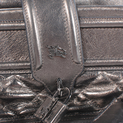 Burberry Leather Quilted Large Manor Tote Nickel 9 of 9