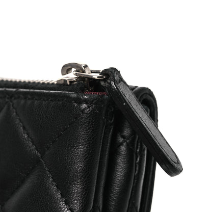 Chanel Lambskin Quilted Coin Purse Black 14 of 14
