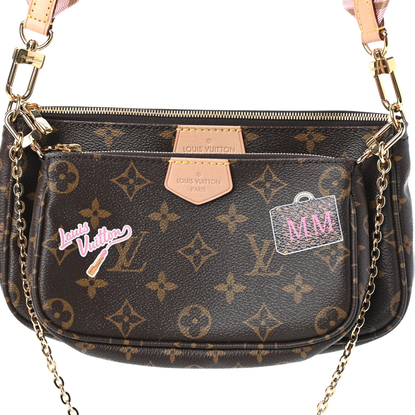 Monogram My LV World Tour Multi Pochette Accessories Rose Clair