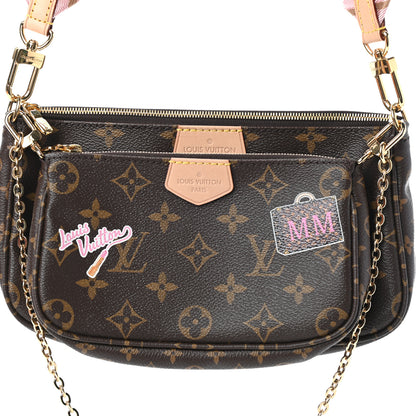 Louis Vuitton Monogram My LV World Tour Multi Pochette Accessories Rose Clair 7 of 9