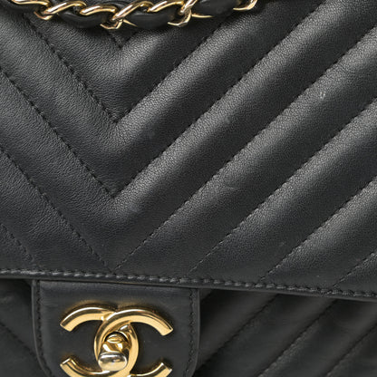 Chanel Calfskin Chevron Quilted Large Urban Spirit Backpack Black 13 of 14