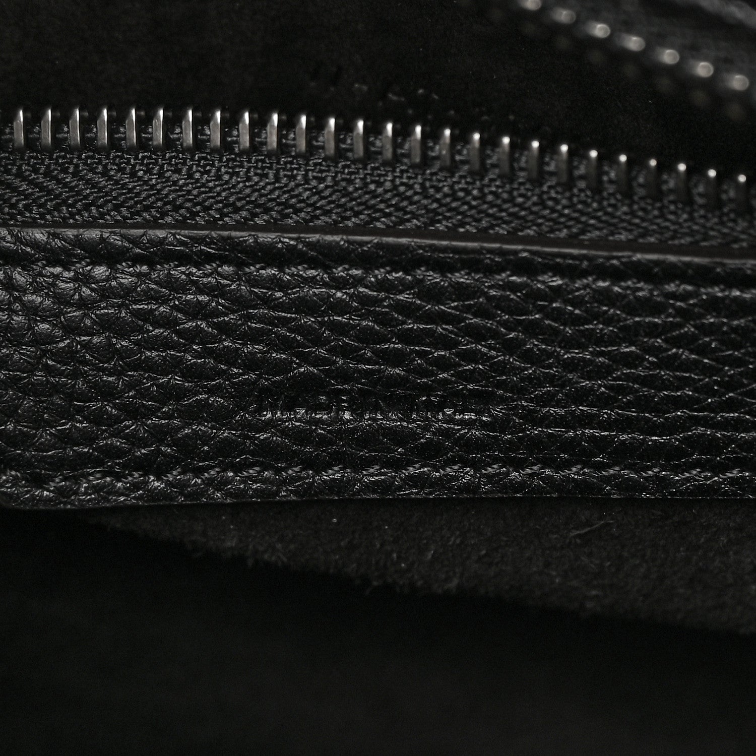 Celine Drummed Calfskin Micro Luggage Black 7 of 13