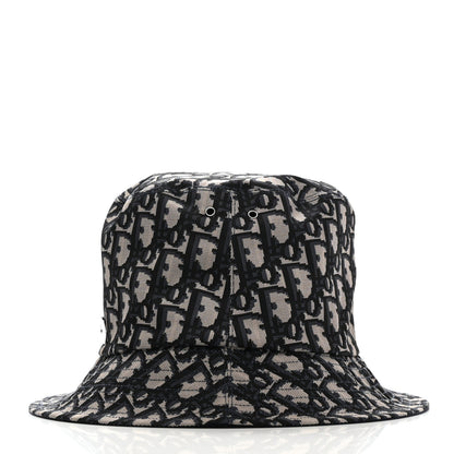Christian Dior Oblique Reversible Teddy-D Brim Bucket Hat 57 Blue 7 of 15