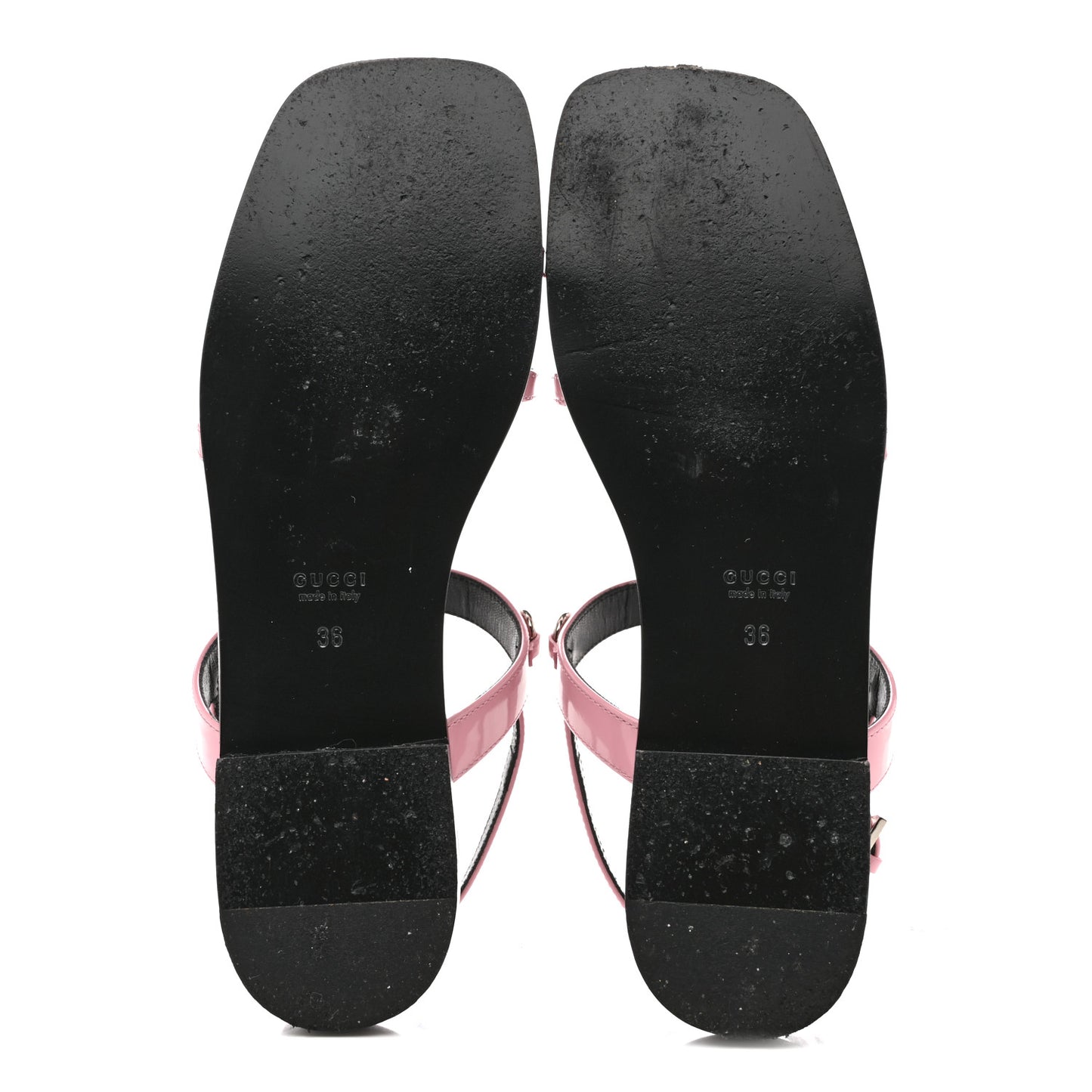 Patent Calfskin Horsebit Divine Slingback Sandals 36 Dolly Pink