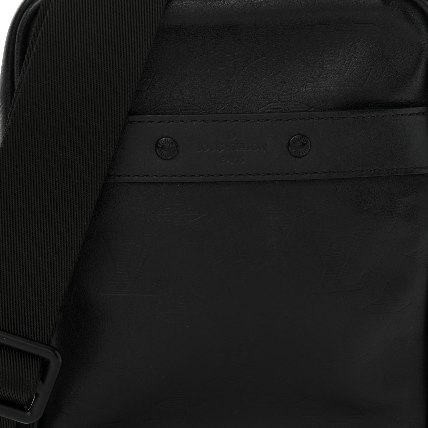 Louis Vuitton Calfskin Monogram Shadow Danube PM Black 8 of 10