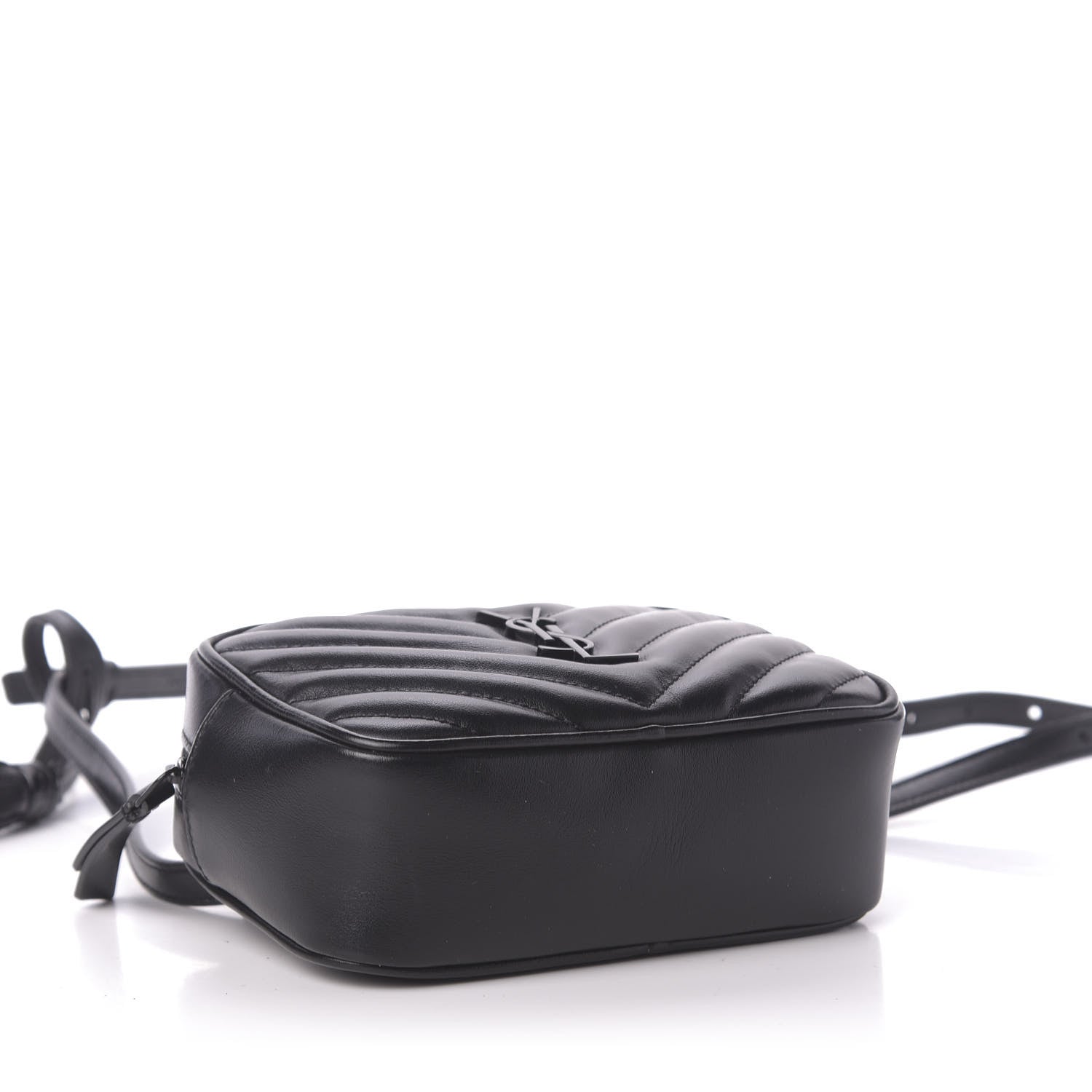 Saint Laurent Calfskin Matelasse Monogram Lou Belt Bag Black 4 of 10