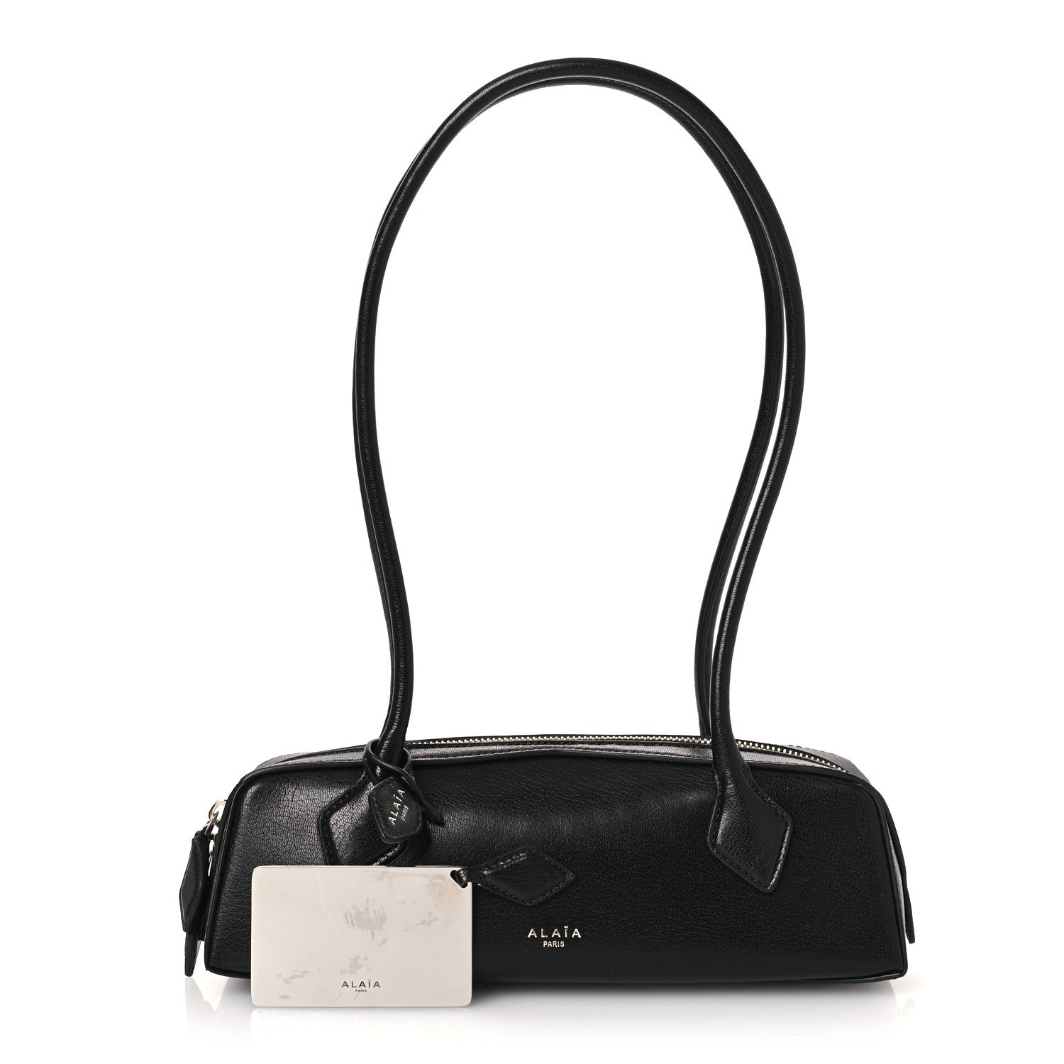 Alaia Shiny Goatskin Small Le Teckel Bag Black Black 3 of 11