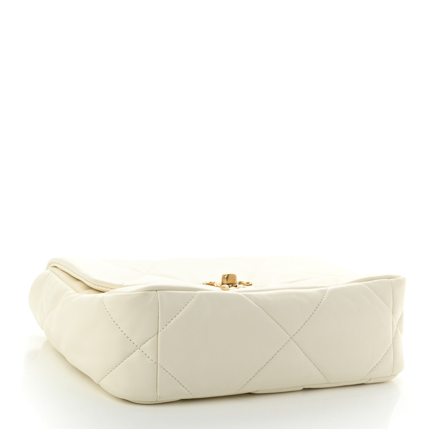Chanel Lambskin Quilted Medium Chanel 19 Flap White 4 of 10