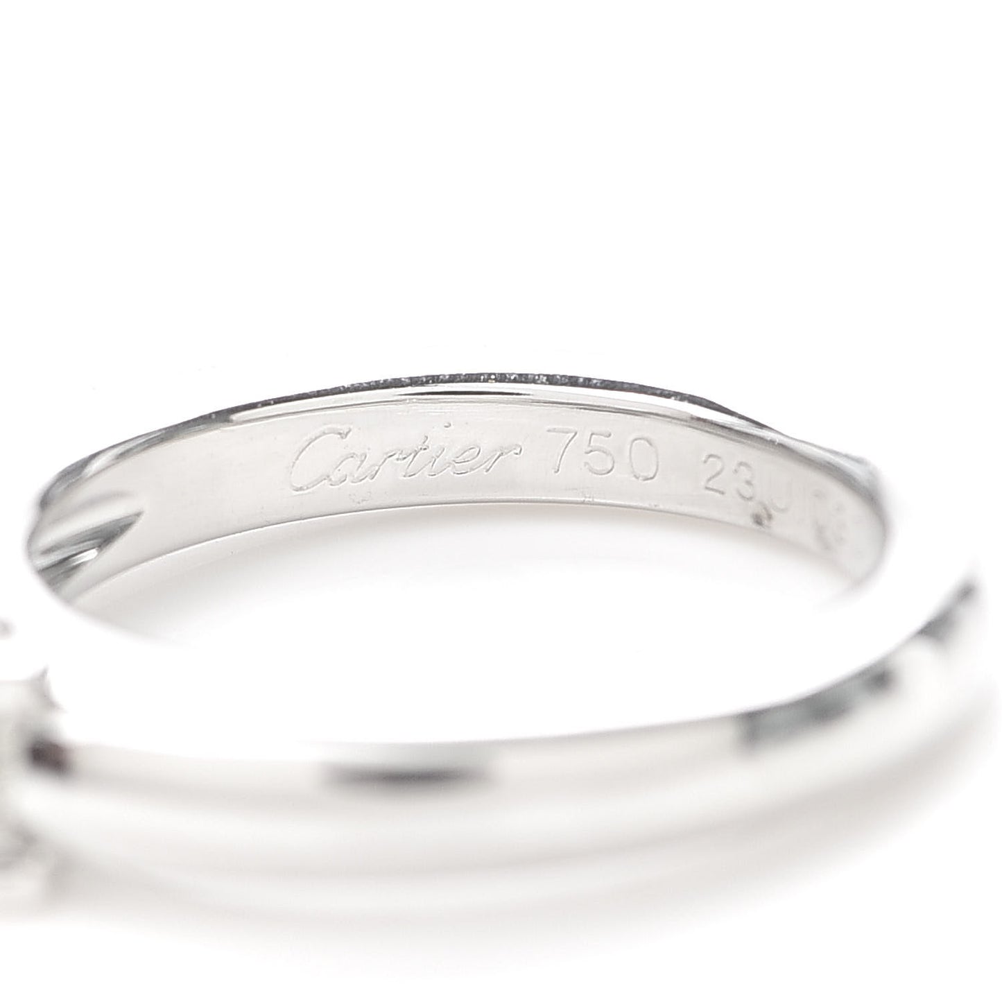 18K White Gold Diamond .30ct Louis Ring 49 4.75
