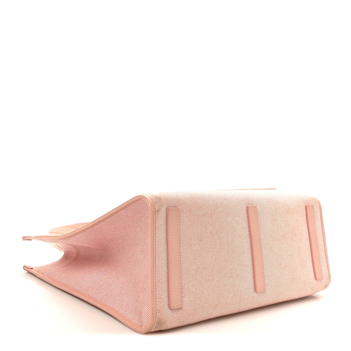 Canvas Smooth Calfskin Medium Two Tone Freya Tote Dusty Pink