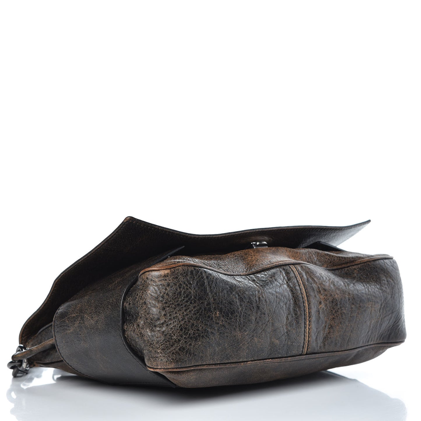 Tumbled Sheepskin Eve Messenger Brown