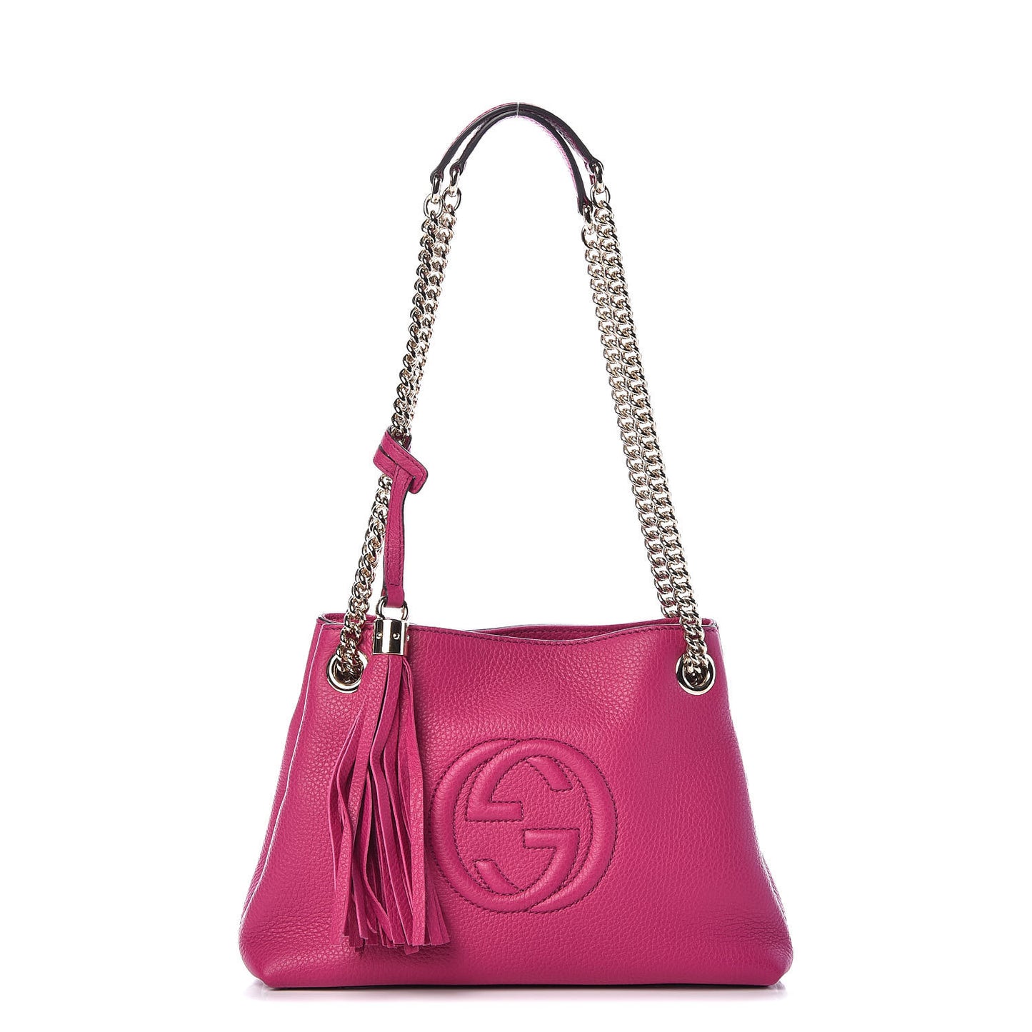 Cellarius Calfskin Small Soho Chain Shoulder Bag Bright Bouganville