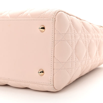 Christian Dior Lambskin Cannage Medium Lady Dior Light Pink 10 of 15
