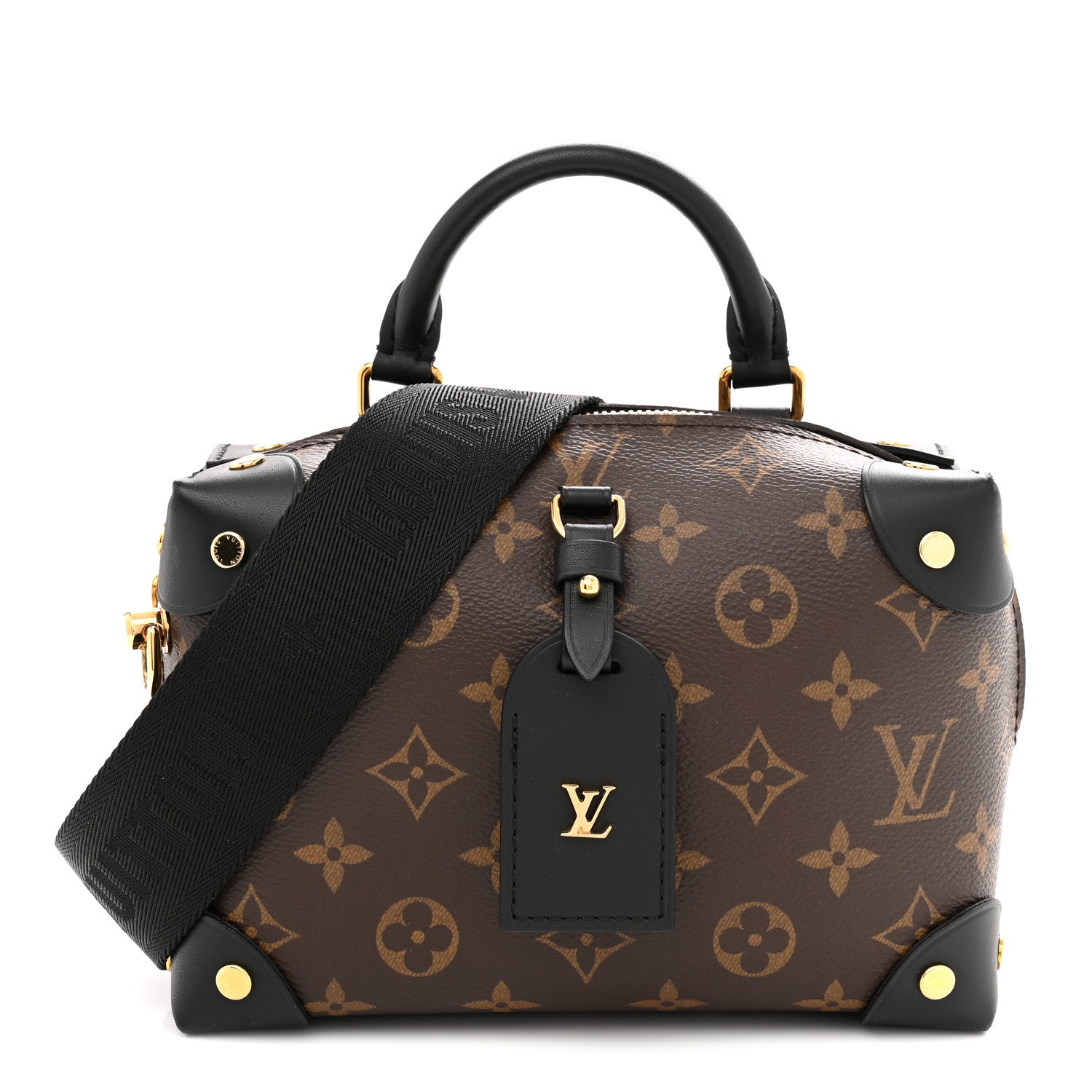 Louis Vuitton Monogram Petite Malle Souple Black 2 of 19