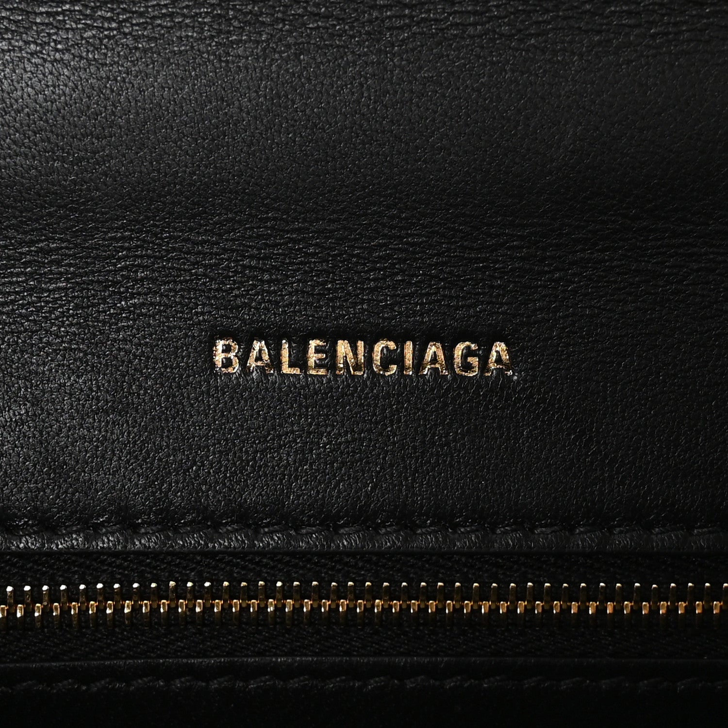 Balenciaga Shiny Box Calfskin Small Hourglass Top Handle Bag Black 6 of 11