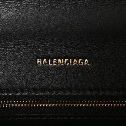 Balenciaga Shiny Box Calfskin Small Hourglass Top Handle Bag Black 6 of 11