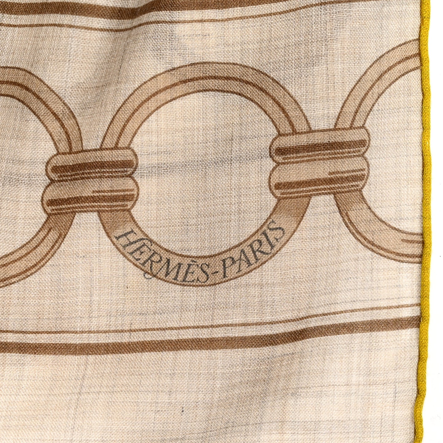 Cashmere Maillons Et Chains Beige Chine Jaune Sol