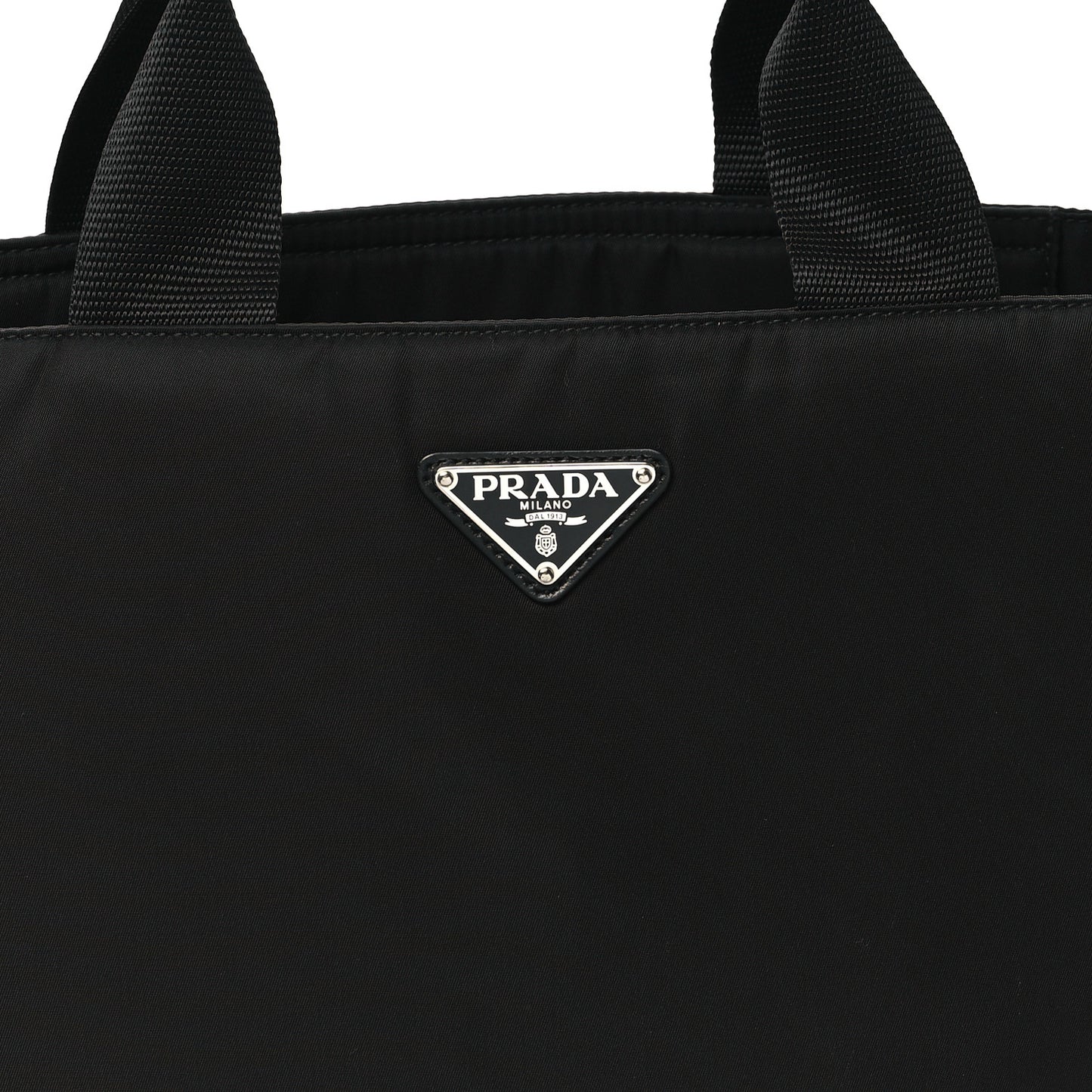Nylon Vela East West Shopper Tote Black
