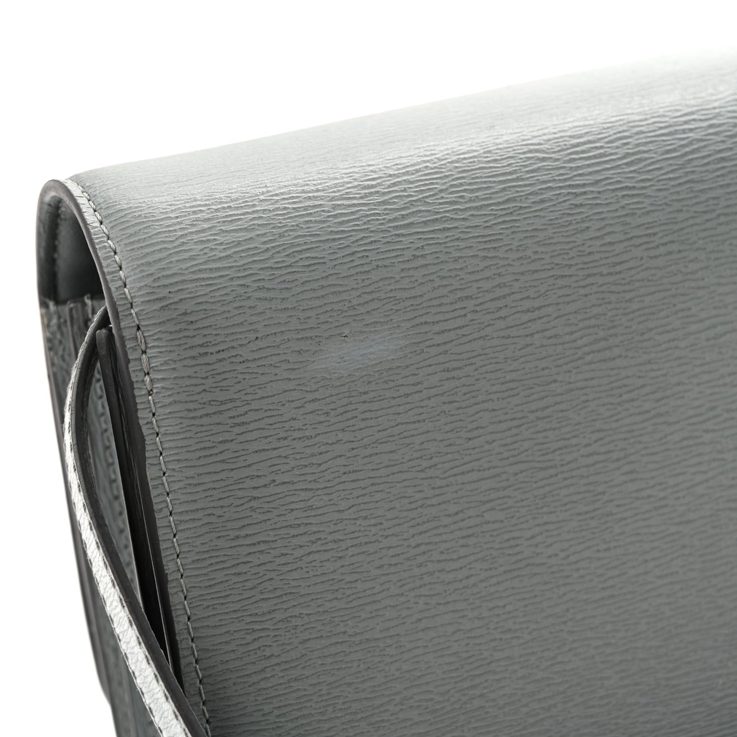 Liege Calfskin Medium Classic Box Flap Bag Storm