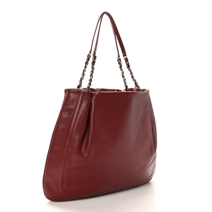 Chanel Caviar CC Timeless Shoulder Bag Red 3 of 9