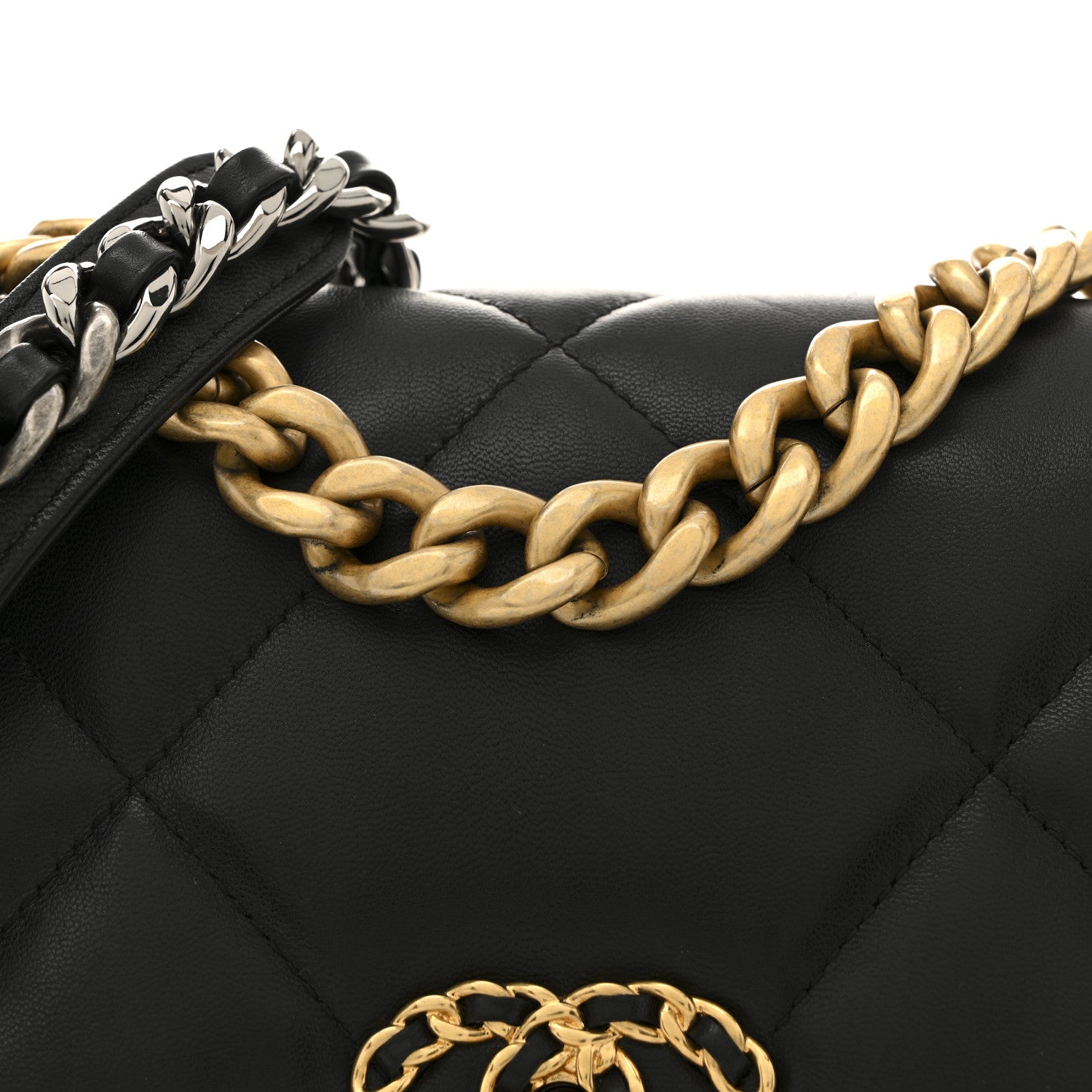 Chanel Lambskin Quilted Medium Chanel 19 Flap Black 8 of 11