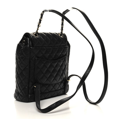 Chanel Calfskin Quilted Small Urban Spirit Backpack Black 3 of 10