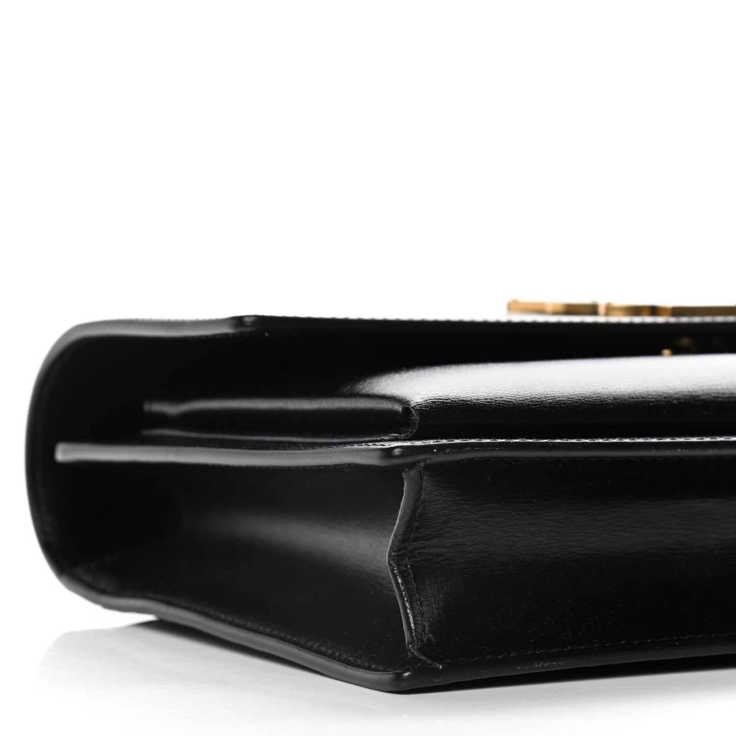 Smooth Calfskin Medium Monogram Sunset Satchel Black