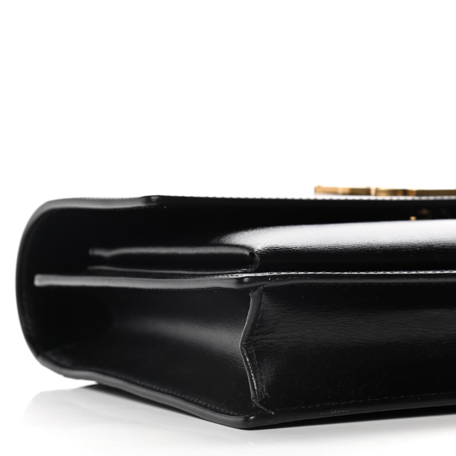 Saint Laurent Smooth Calfskin Medium Monogram Sunset Satchel Black 8 of 19