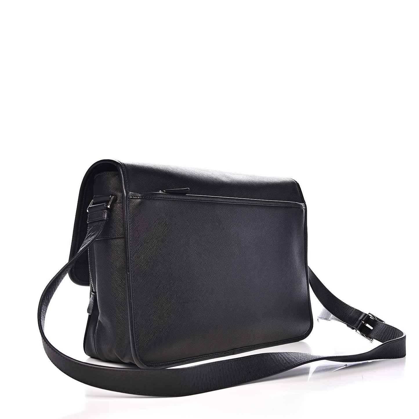 Saffiano Travel Messenger Bag Black