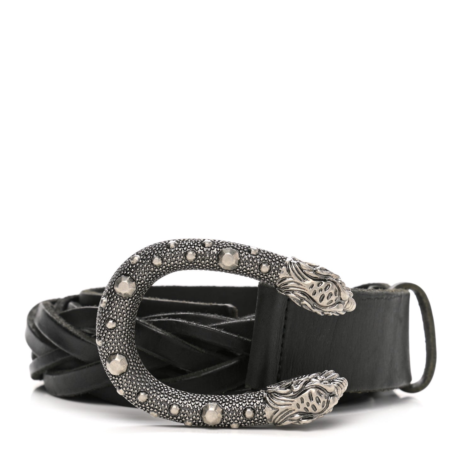 Calfskin Braided Dionysus Belt 95 38 Black