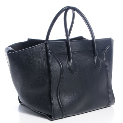 Celine Supple Calfskin Medium Phantom Luggage Black 3 of 9