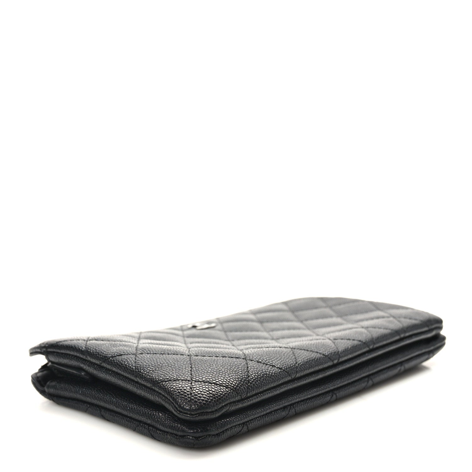 Chanel Iridescent Caviar Quilted Small Zipped Pouch Black 4 of 10