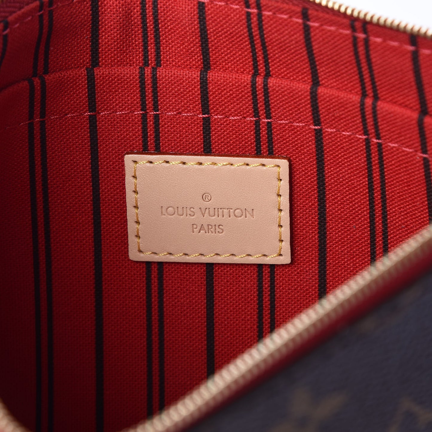 Monogram Neverfull MM GM Pochette Cherry