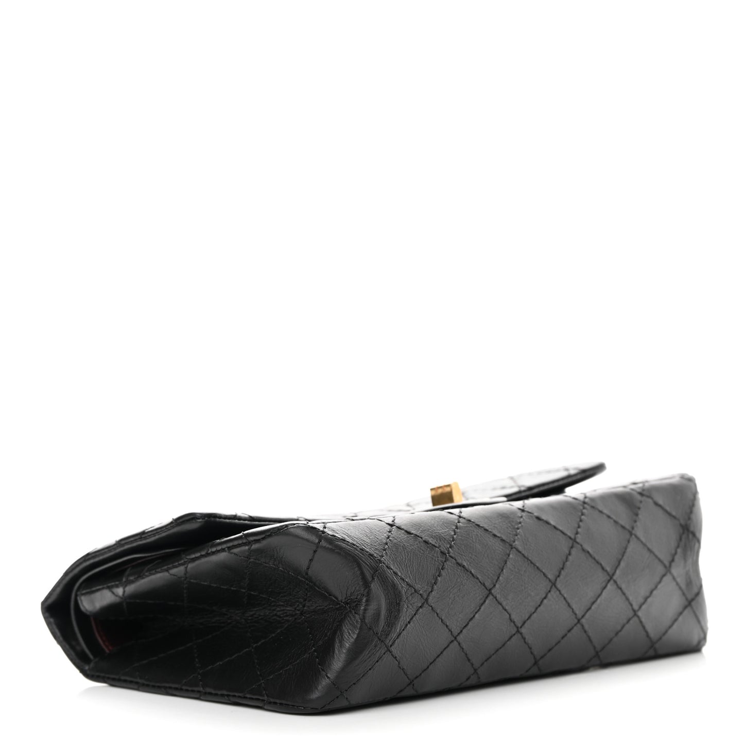 Aged Calfskin Quilted 2.55 Reissue 225 Flap Black