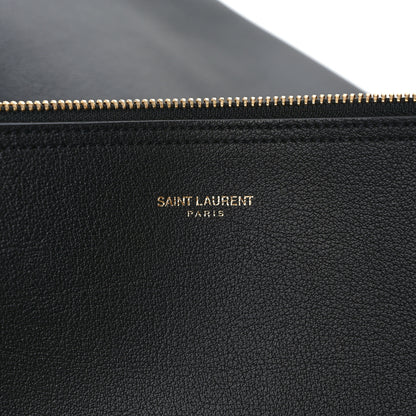 Saint Laurent Calfskin Large Shopping Tote Black 7 of 10