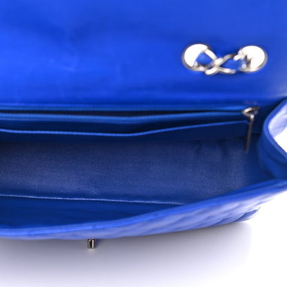 Chanel Lambskin Quilted Jumbo Single Flap Blue 5 of 13