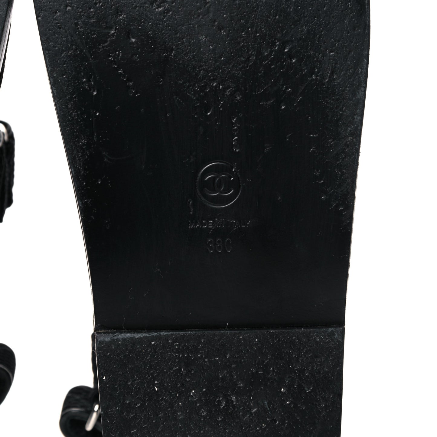 Fabric Velcro Dad Sandals 38 Black