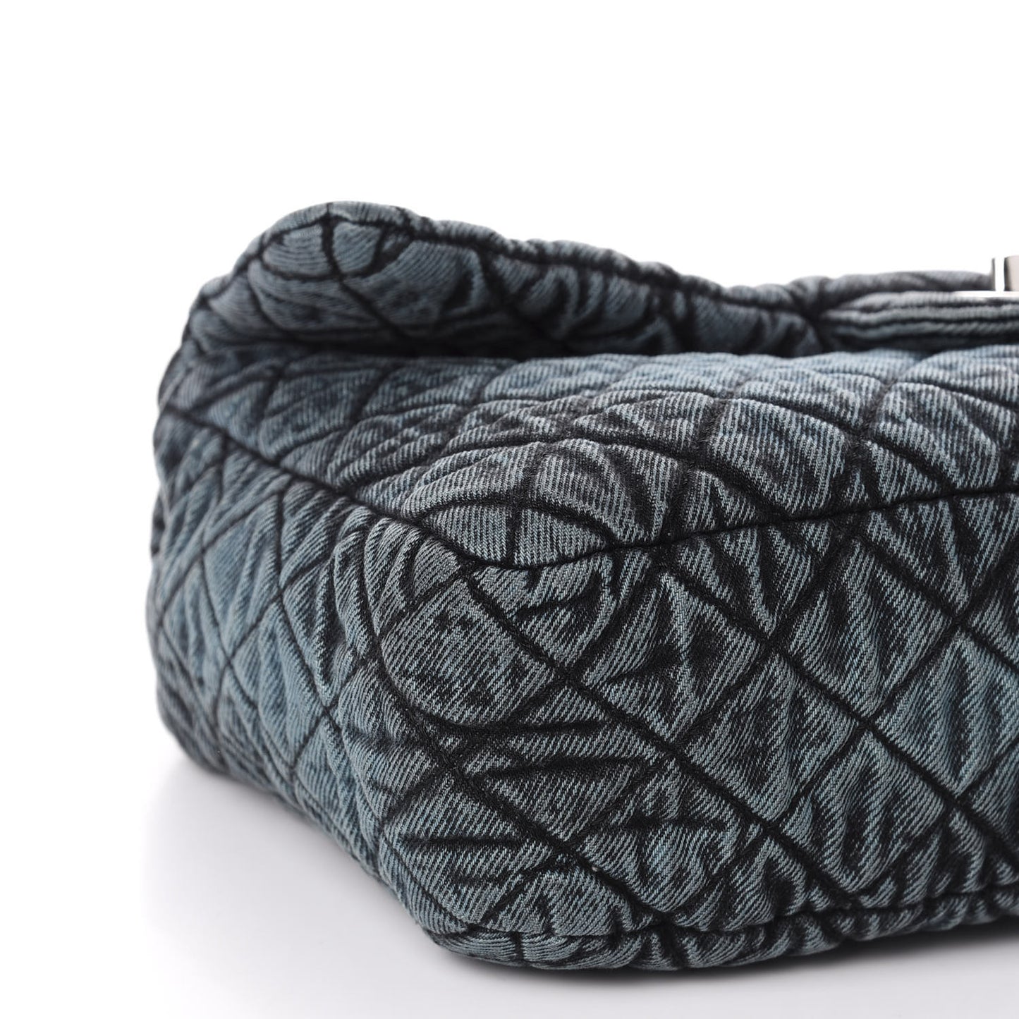 Denim Quilted Denimpression Flap Green Blue