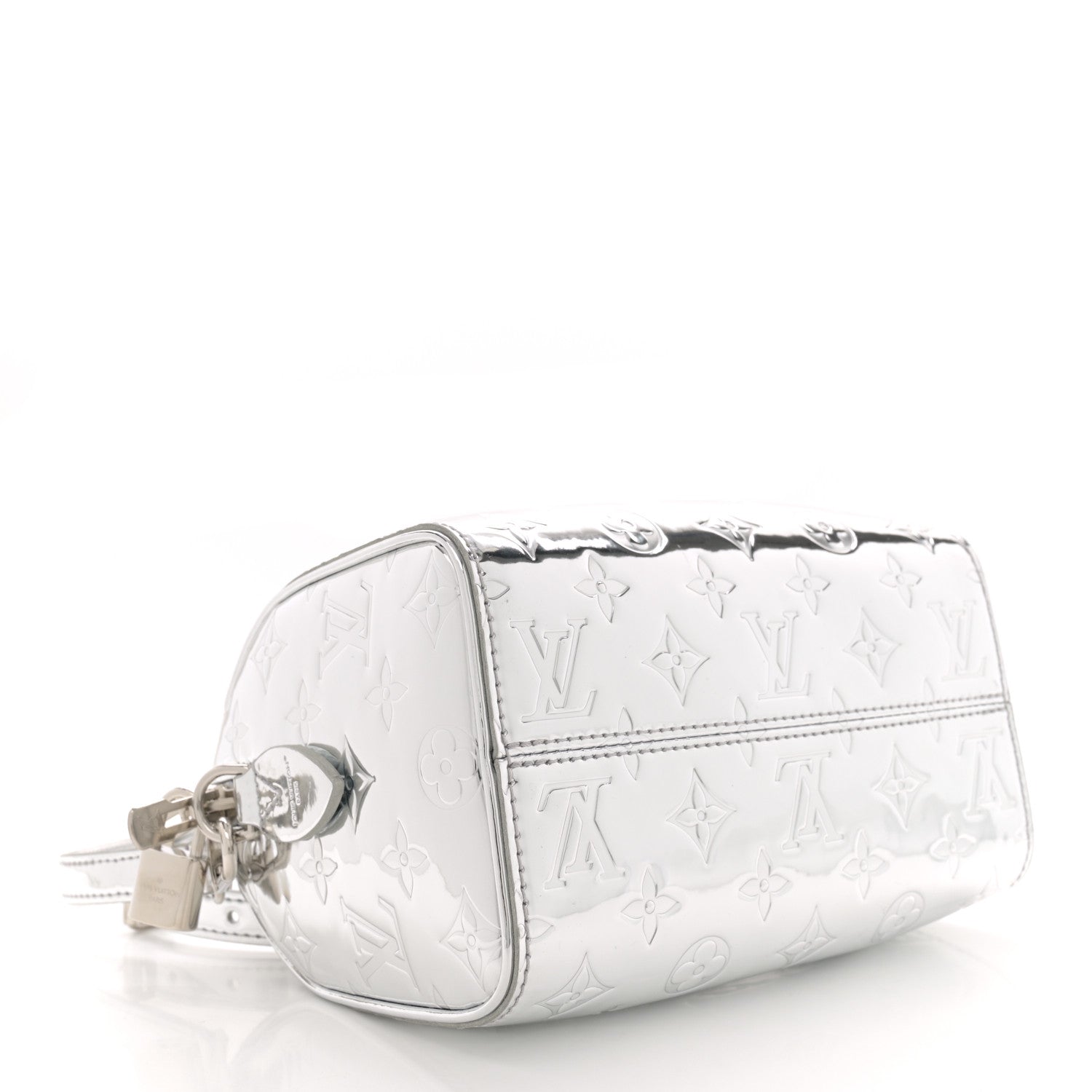 Louis Vuitton Monogram Miroir Speedy Bandouliere 20 Silver 4 of 9