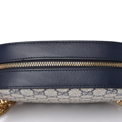 Gucci GG Supreme Monogram Mini Chain Shoulder Bag Beige Blue 11 of 12