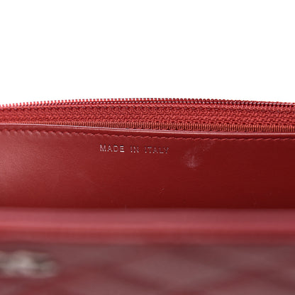 Chanel Caviar Quilted Wallet on Chain WOC Red 7 of 11