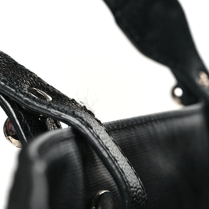 Chanel Coated Canvas Quilted Large Paris Biarritz Tote Black 12 of 12