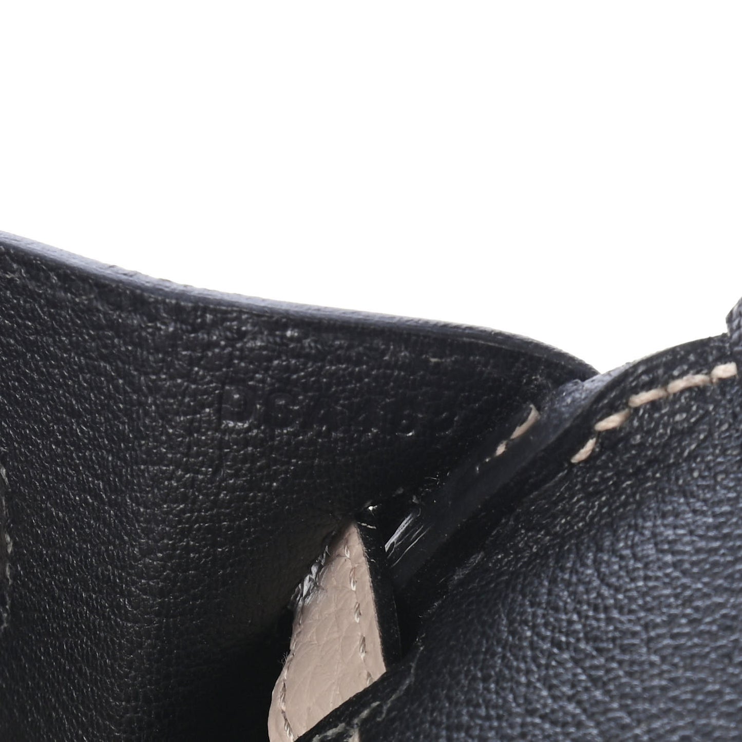 Togo Horseshoe Birkin 25 Gris Tourterelle Black